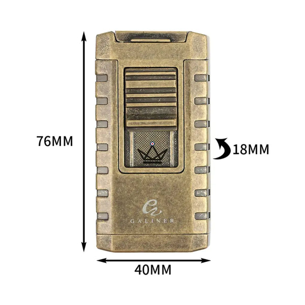 Briquet Chalumeau 3 Torches - Héritage Edition - - briquet - Cadeau, Noël, Anniversaire, Original, Fête des pères, fête des mères - Atelier Atypique