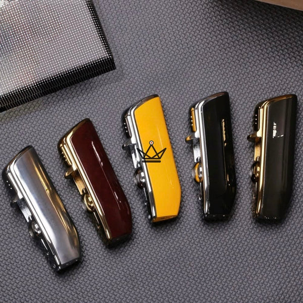 HOUDINI — Triple-torch refillable butane lighter with integrated punch