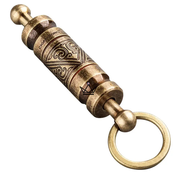 Chiseled keychain punch cigar cutter with interchangeable heads — TALISMAN – 7/10