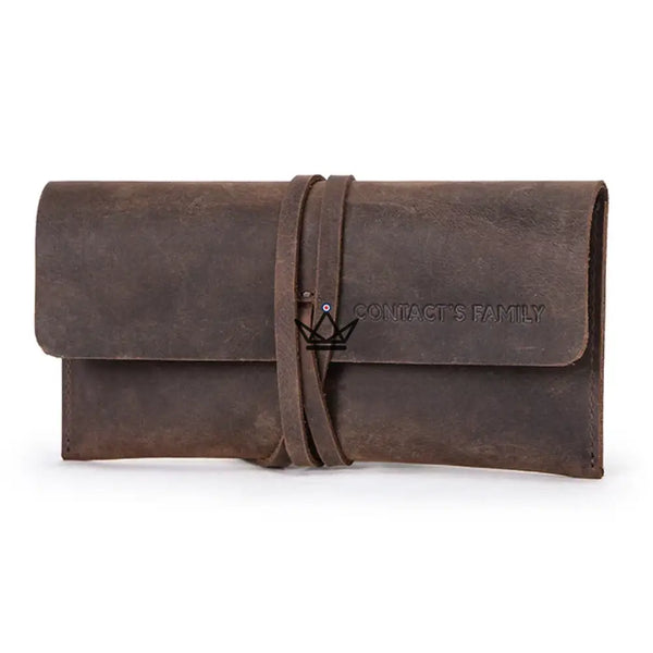 Customizable Leather Pen and Pencil Case – Voyageur Spool – 5/9