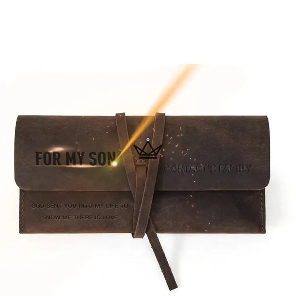 Customizable Leather Pen and Pencil Case – Voyageur Spool – 2/9