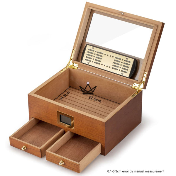 Cave à cigare vitrée - DUNE - - Cave à cigare TOP - Cadeau, Noël, Anniversaire, Original - Atelier Atypique