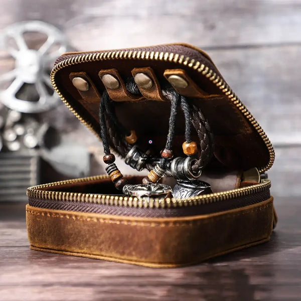 Customizable Leather Jewelry Box – Voyageur Nova – 5/7
