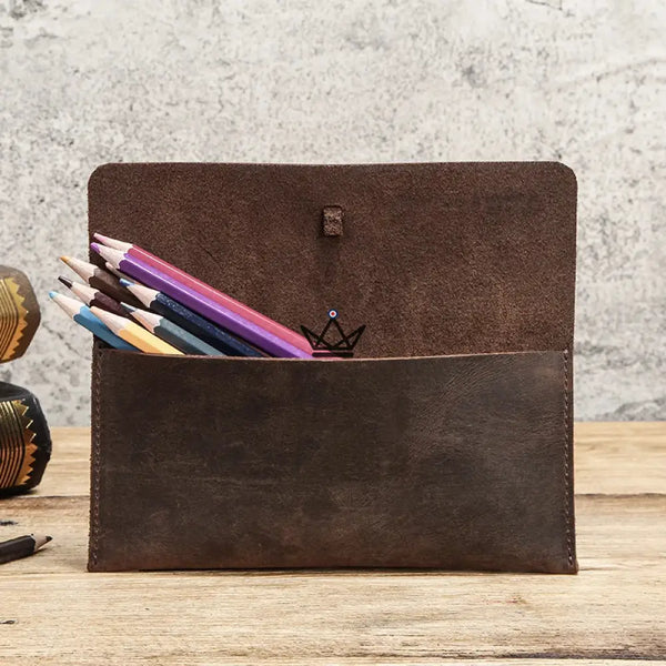 Customizable Leather Pen and Pencil Case – Voyageur Spool – 3/9