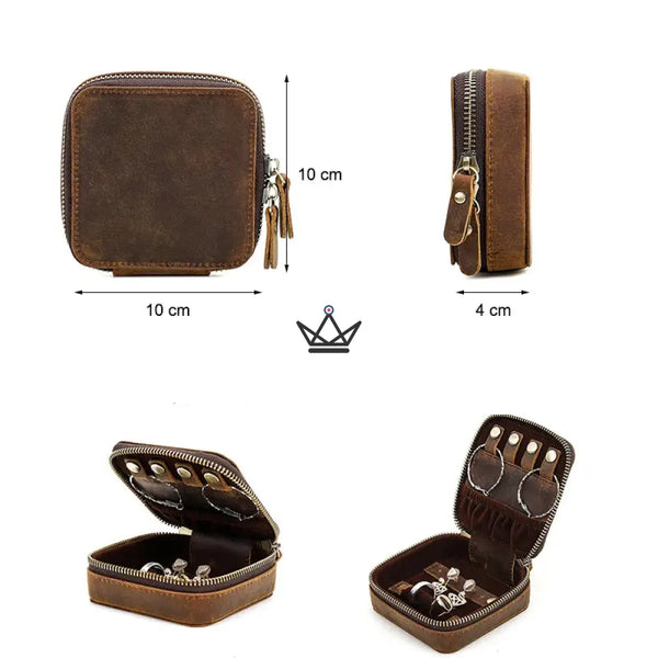 Customizable Leather Jewelry Box – Voyageur Nova – 6/7