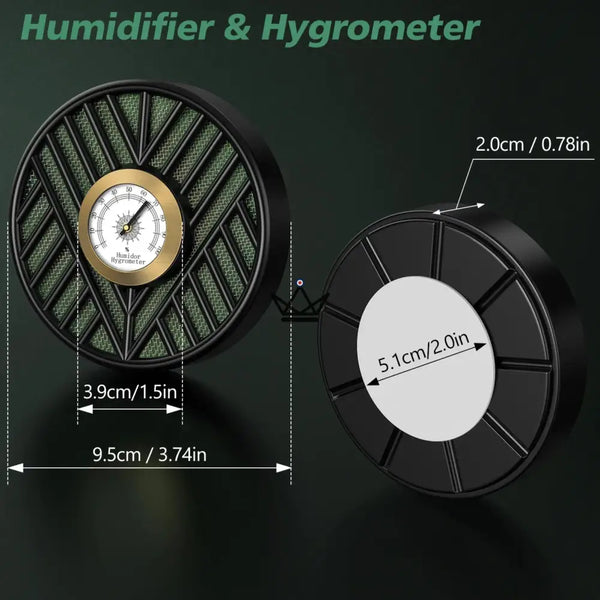 Humidificateur avec Hygromètre Intégré - Oasis Vortex - - humidificateur - Cadeau, Noël, Anniversaire, Original, Fête des pères, fête des mères - Atelier Atypique
