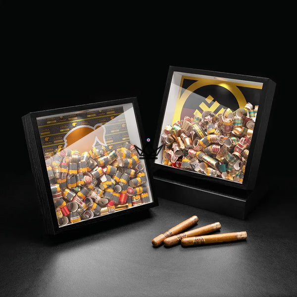 Présentoir à Bagues de Cigare - Square Ring - - coffret cigare - Cadeau, Noël, Anniversaire, Original, Fête des pères, fête des mères - Atelier Atypique