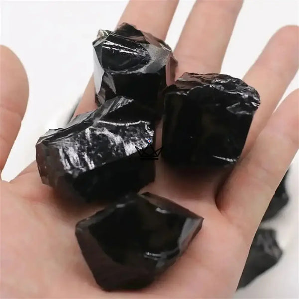 Raw collectible minerals, natural stones sold individually or in bags — LITHOS, Obsidian / 1 piece