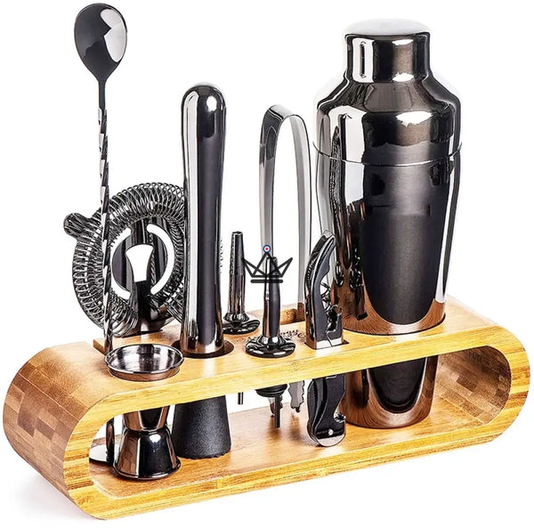 10-piece bar set on bamboo stand — MIXOLOGIST – 3/8