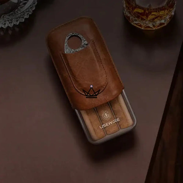 Luxury cigar humidor in Spanish cedar – Crown Prestige