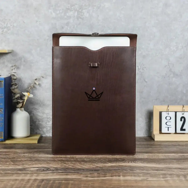 Customisable Leather Macbook Sleeve 13" to 15" - Traveller CONSULAT