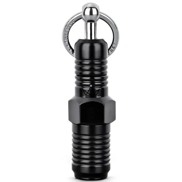 Stainless steel double cigar cutter keychain — BINÔME, Black
