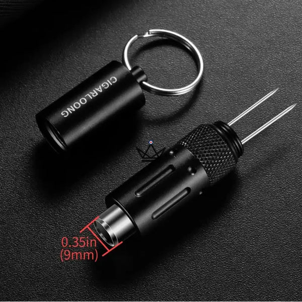 2-in-1 CAPONE Cigar Punch — Stainless Steel, 6 Colors | Gift Box – 3/18
