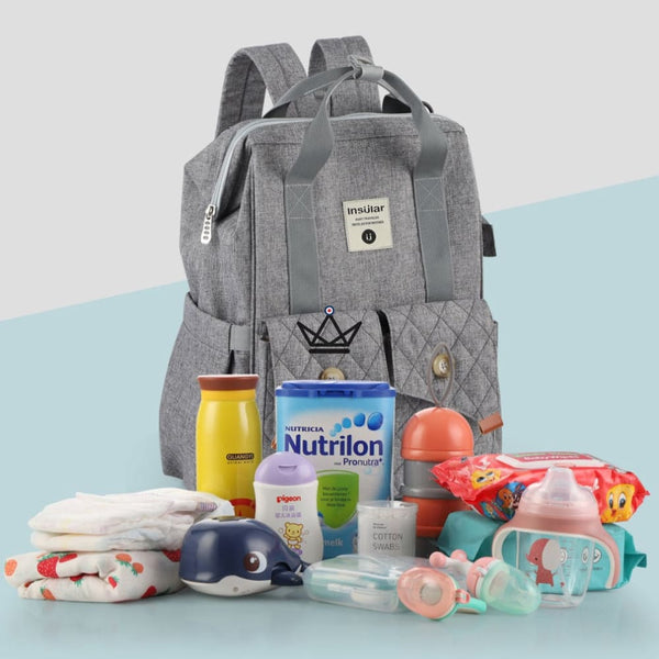 Sac de maternité / à langer - INSÜLAR - - sac de maternité - Cadeau, Noël, Anniversaire, Original - Atelier Atypique