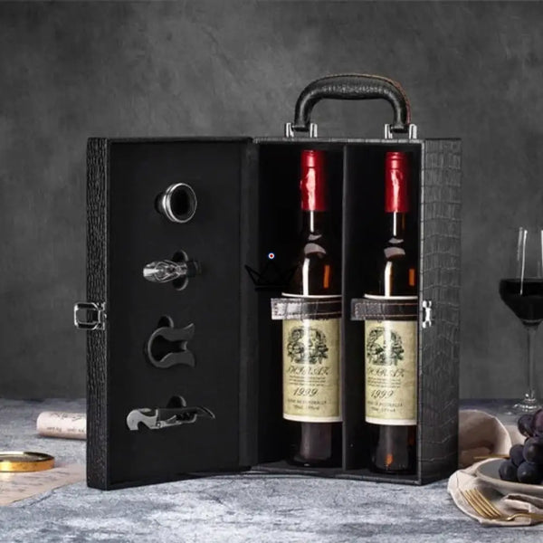 2-bottle wine gift set with sommelier accessories — SOMMELIER – 12/13