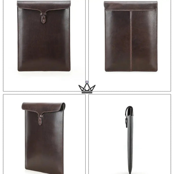 Customisable Leather Macbook Sleeve 13" to 15" - Traveller CONSULAT