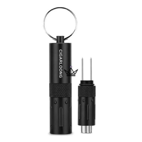 2-in-1 CAPONE Cigar Punch — Stainless Steel, 6 Colors | Gift Box – 12/18