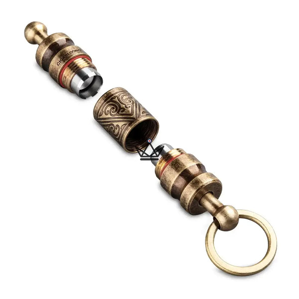 Chiseled keychain punch cigar cutter with interchangeable heads — TALISMAN – 4/10