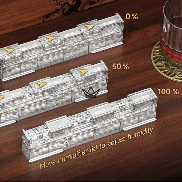 Humidificateur à cigare – Linear Crystal Duo (lot de 2)