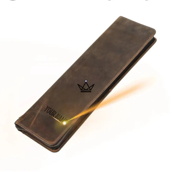 Customizable leather tie case - Voyageur Windsor – 2/11