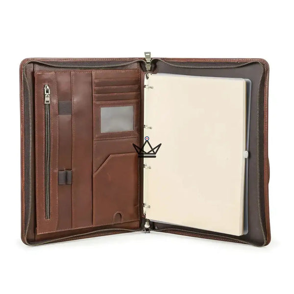 Customizable A4 Leather Folio — iPad Pro & Organizer — VOYAGEUR PadFolio