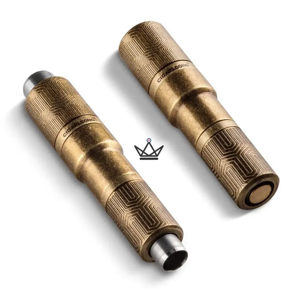 Double cigar punch with engraved retro design, 2 diameters — FILIGRANE – 7/14
