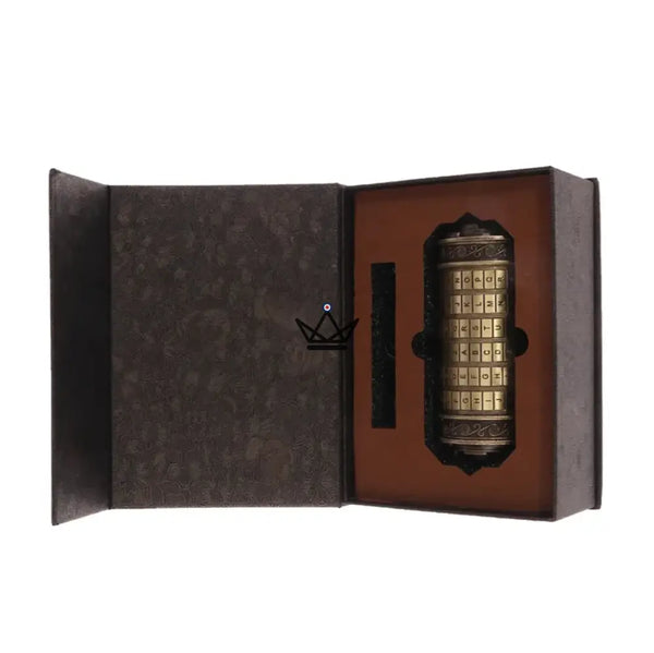 Cryptex Da Vinci – Coffre à message codé en bronze