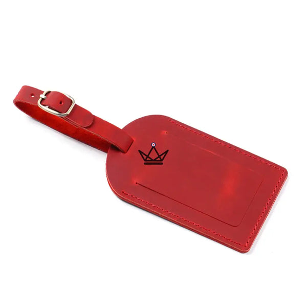 Customizable Leather Luggage Tag – Traveler Tag