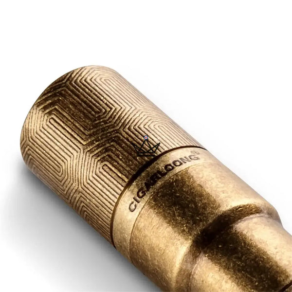 Double cigar punch with engraved retro design, 2 diameters — FILIGRANE – 12/14
