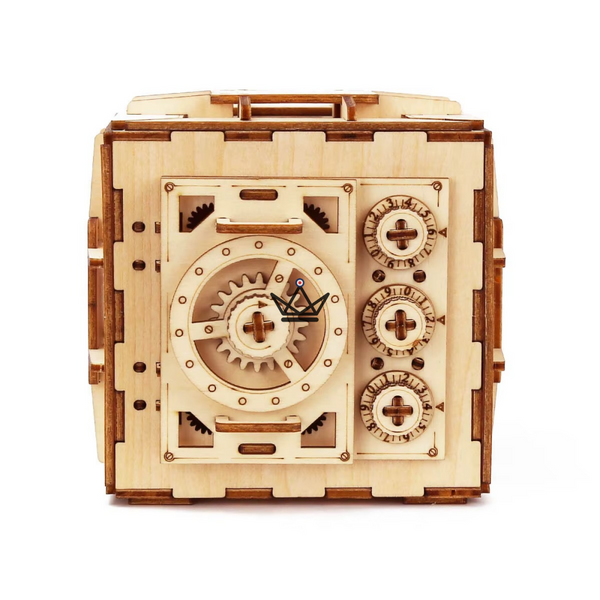 3D wooden combination safe puzzle, mechanical model - BASTION