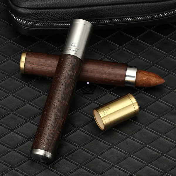 Tube à cigare - Aurora Wood - - etui - Cadeau, Noël, Anniversaire, Original, Fête des pères, fête des mères - Atelier Atypique