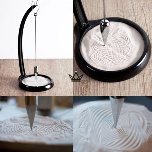 Pendule de Foucault - Sable - - pendule - Cadeau, Noël, Anniversaire, Original - Atelier Atypique