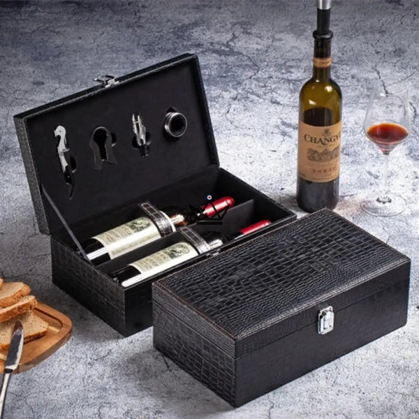 2-bottle wine gift set with sommelier accessories — SOMMELIER – 9/13
