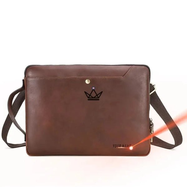 Customizable Leather MacBook Sleeve 13" to 14" - COURIER Traveler
