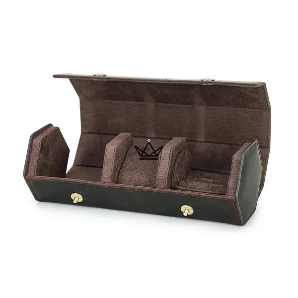 Personalizable leather travel case for watches and tie — GENTLEMAN Traveler – 6/6