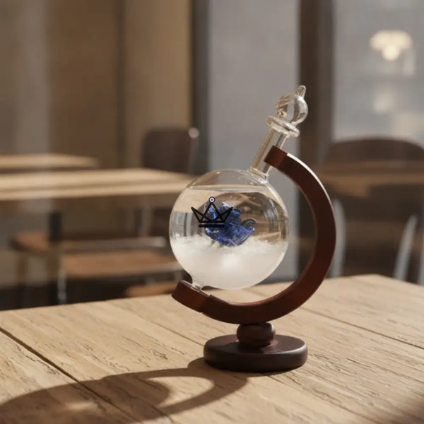 Storm glass globe crystal barometer - AURORE