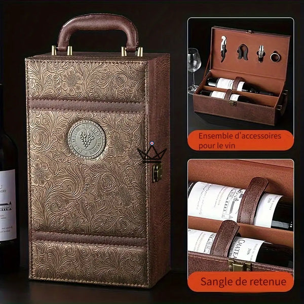 2-bottle wine gift set with sommelier accessories — SOMMELIER – 10/13