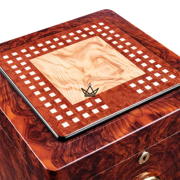 Cave à Cigares Grand Prestige - Édition Deluxe - - cave a cigare - Cadeau, Noël, Anniversaire, Original, Fête des pères, fête des mères - Atelier Atypique