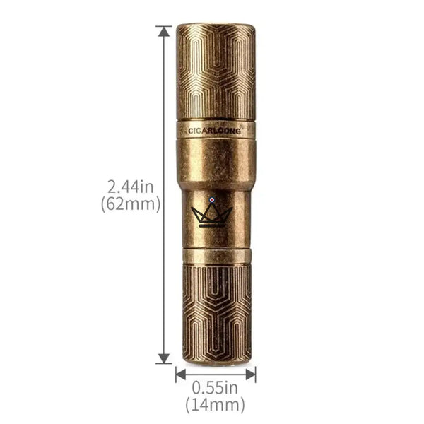 Double cigar punch with engraved retro design, 2 diameters — FILIGRANE – 8/14