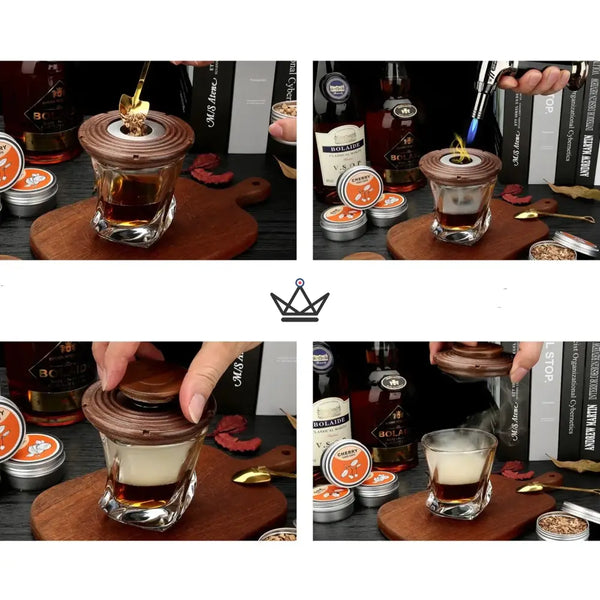 Kit Fumoir à Cocktail - Smoker - - fumage whisky - Cadeau, Noël, Anniversaire, Original - Atelier Atypique