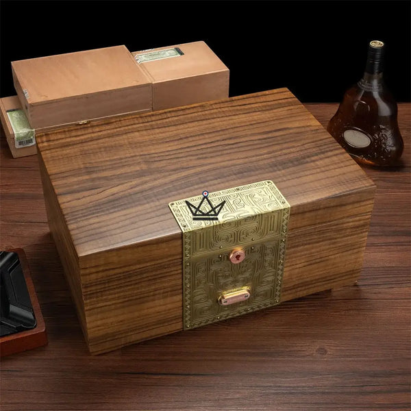 Cave à Cigare de Luxe - Héritage Empyrean - - cave a cigare - Cadeau, Noël, Anniversaire, Original, Fête des pères, fête des mères - Atelier Atypique