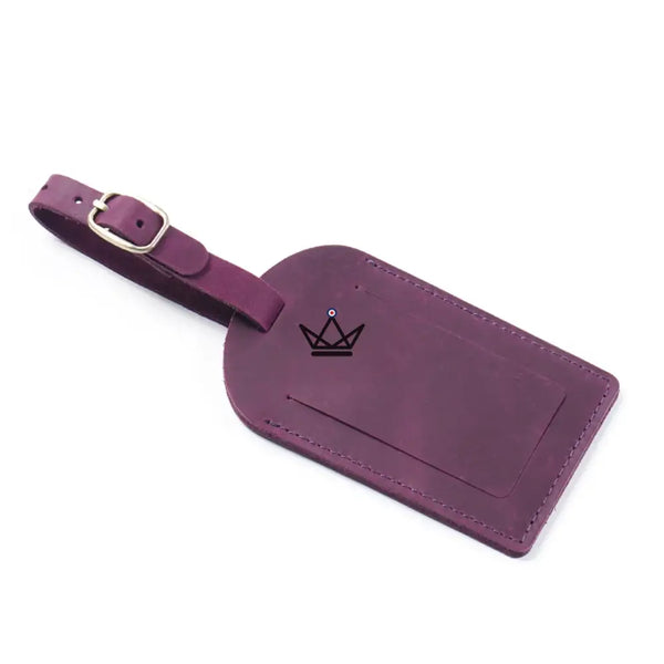 Customizable Leather Luggage Tag – Traveler Tag