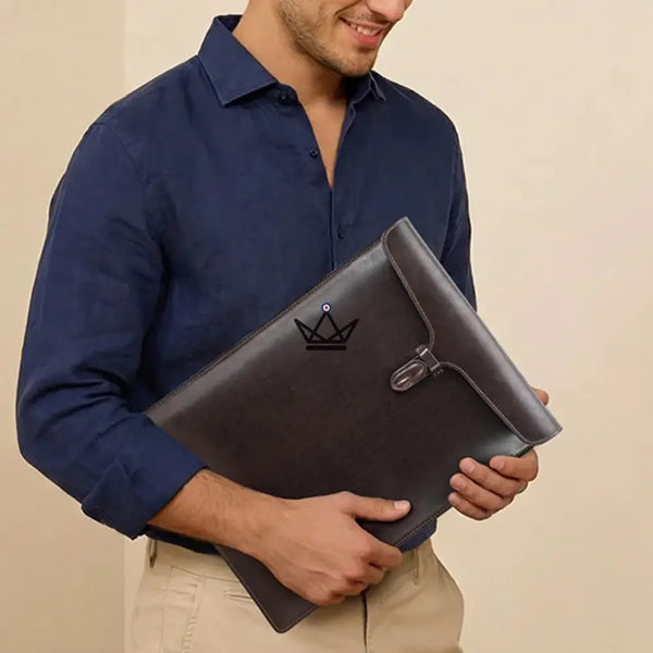 Customisable Leather Macbook Sleeve 13" to 15" - Traveller CONSULAT