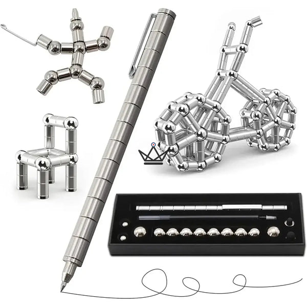 Stylo Aimanté Multifonctions – Créativité et Anti-Stress - - stylo - Cadeau, Noël, Anniversaire, Original, Fête des pères, fête des mères - Atelier Atypique