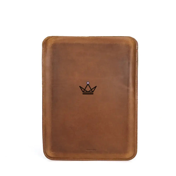 Customizable leather Macbook sleeve 13"-14" - Voyageur SKIN