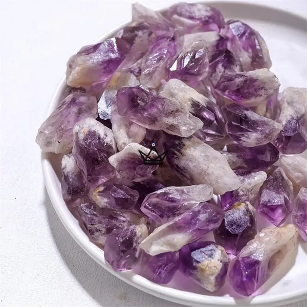 Raw collectible minerals, natural stones sold individually or in bags — LITHOS, Amethyst points / 1 piece