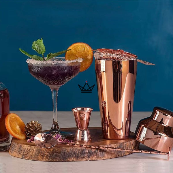 10-piece bar set on bamboo stand - MIXOLOGIST