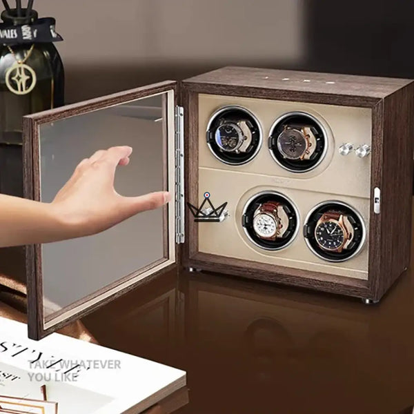Automatic Watch Winder FULL MOON — Moon Phases, LED, Anti-Magnetic, 2 or 4 Watches – 2/16