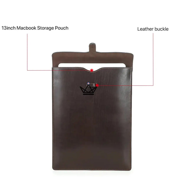Customisable Leather Macbook Sleeve 13" to 15" - Traveller CONSULAT
