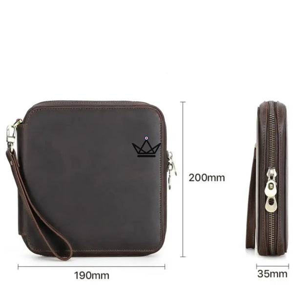 Customizable Travel Watch Case – Voyageur Keeper — Full Grain Leather, 4 Sizes: 2 to 8 Watches – 15/20